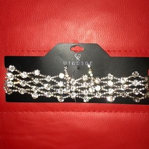 Diamond choker from Windsor includes earrings